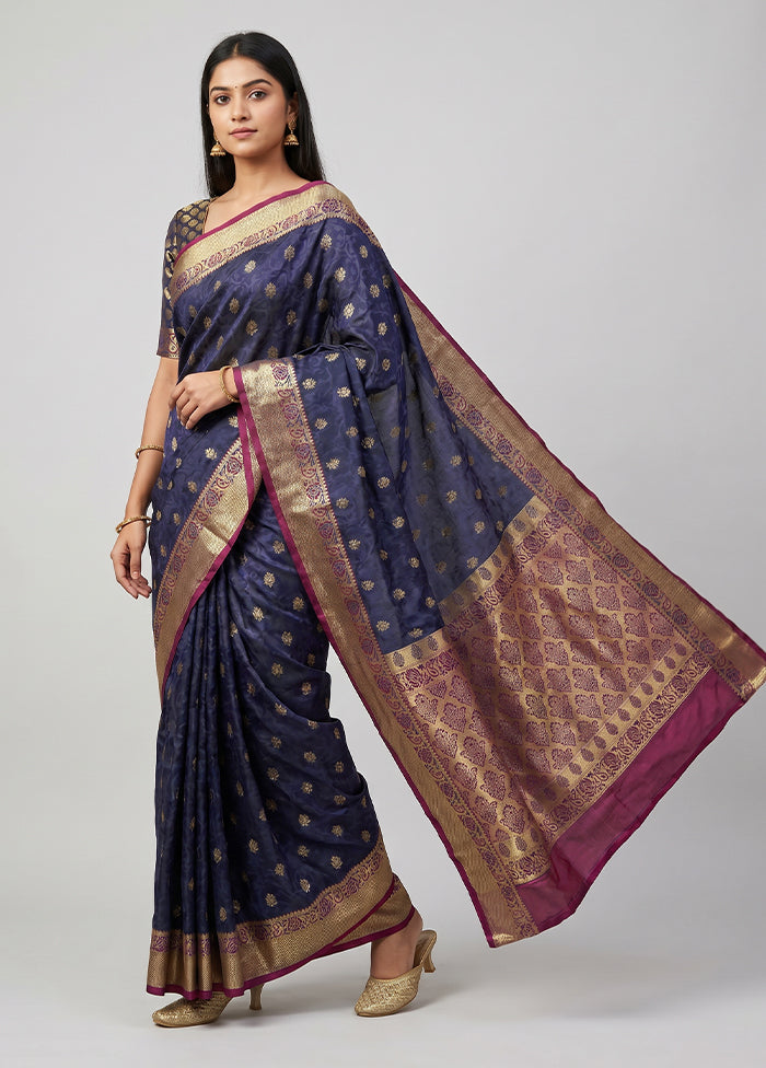 Green Kanjivaram Silk Saree With Blouse Piece