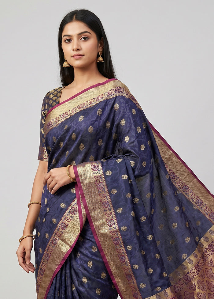 Green Kanjivaram Silk Saree With Blouse Piece