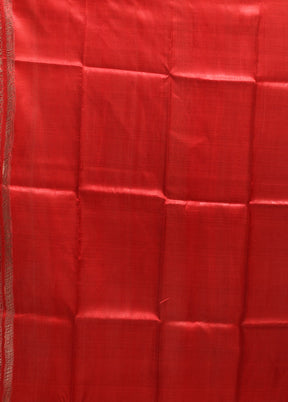 Cream Printed Pure Silk Saree Without Blouse Piece