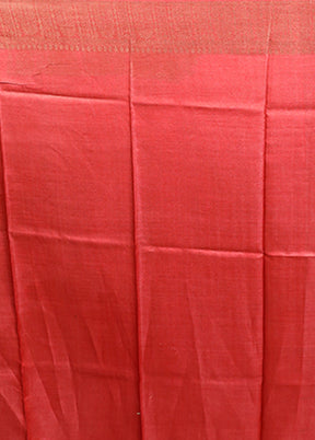 Blue Tussar Silk Saree With Blouse Piece