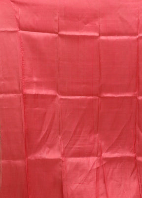 Pink Printed Pure Silk Saree Without Blouse Piece