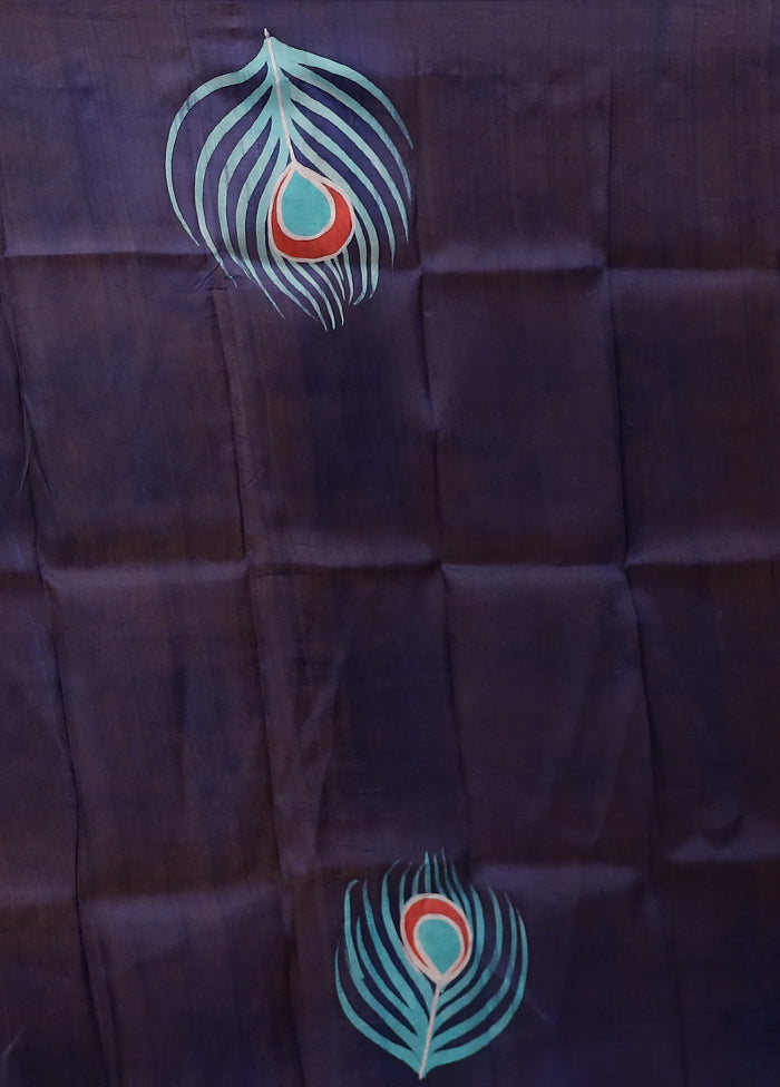 Multicolor Printed Pure Silk Saree Without Blouse Piece
