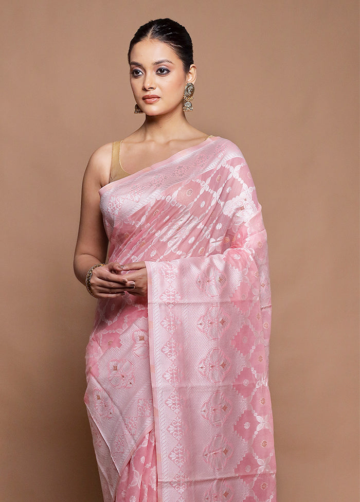 Purple Cotton Saree With Blouse Piece