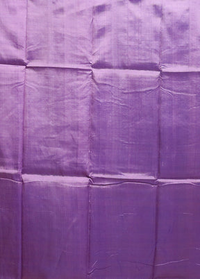 Purple Pure Bishnupuri Silk Saree Without Blouse Piece