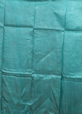 Green Printed Pure Silk Saree Without Blouse Piece
