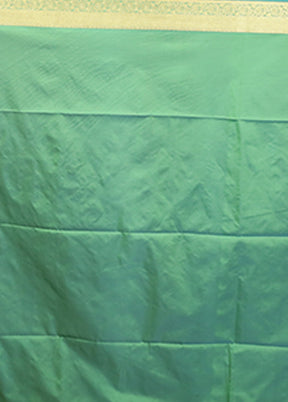 Green Kanjivaram Silk Saree With Blouse Piece