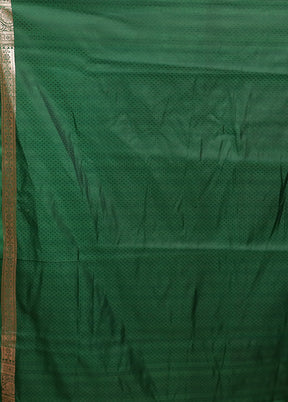 Maroon Banarasi Silk Saree With Blouse Piece