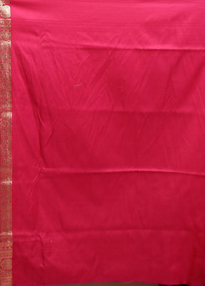 Purple Banarasi Silk Saree With Blouse Piece