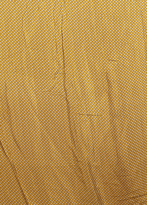 Yellow Handloom Chiffon Pure Silk Saree With Blouse Piece