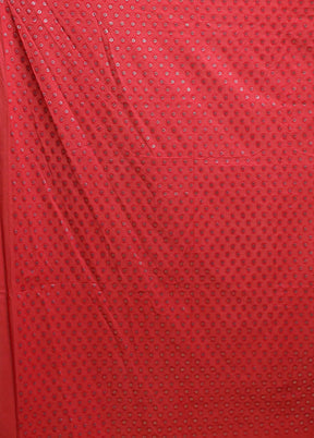 Pink Dupion Silk Saree With Blouse Piece