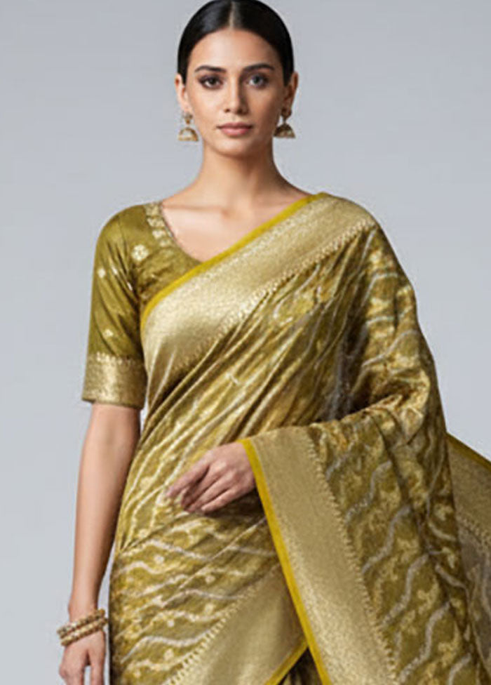 Grey Kora Silk Saree With Blouse Piece