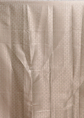 White Dupion Silk Saree With Blouse Piece