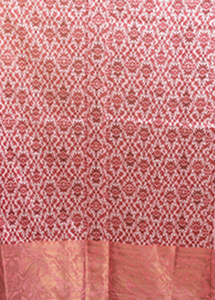 Pink Organza Saree With Blouse Piece