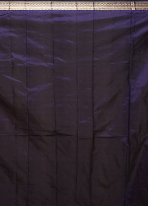 Blue Kanjivaram Silk Saree With Blouse Piece