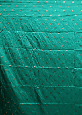 Green Dupion Silk Saree With Blouse Piece