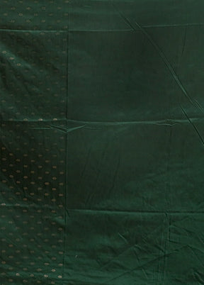 Green Dupion Silk Saree With Blouse Piece