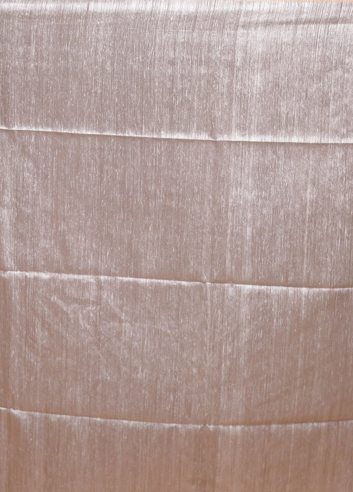 White Handloom Matka Pure Silk Saree With Blouse Piece