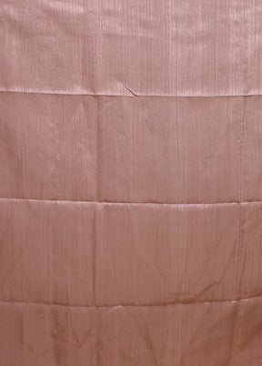 Pink Handloom Matka Pure Silk Saree With Blouse Piece
