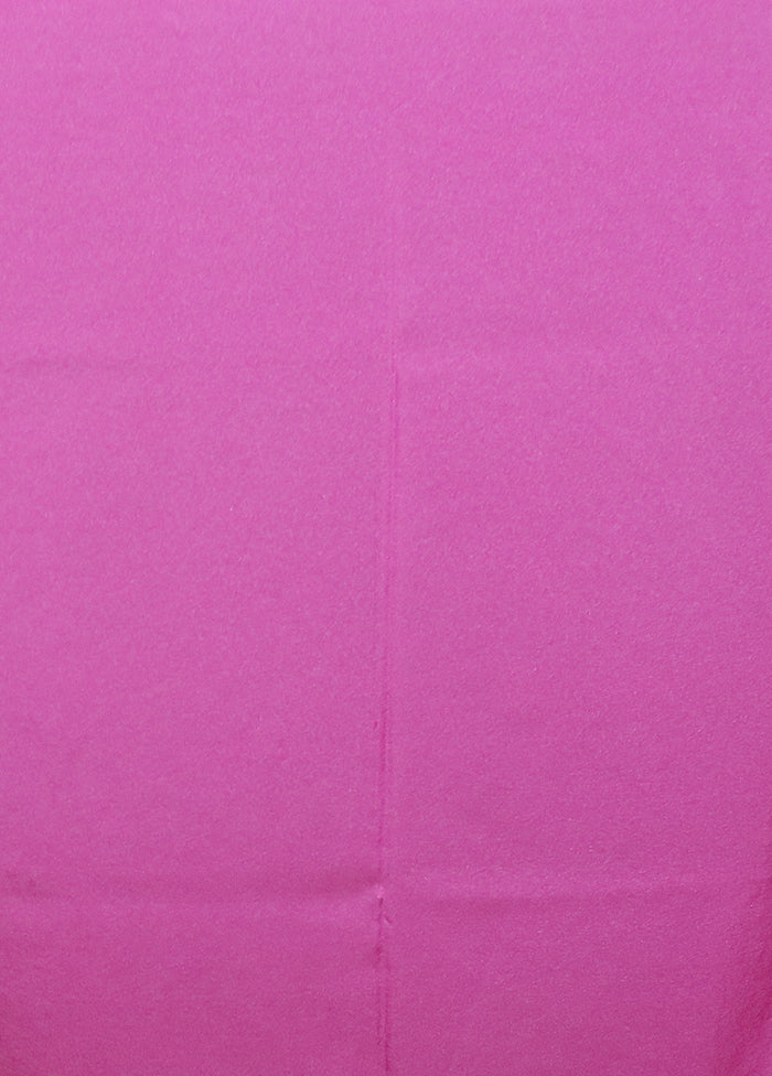 Pink Dupion Silk Saree With Blouse Piece