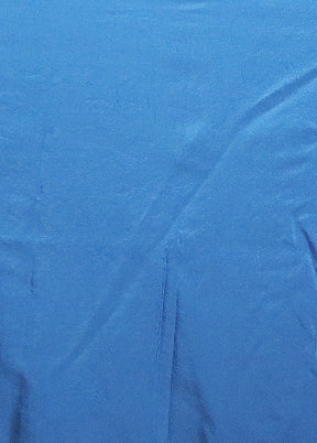 Blue Dupion Silk Saree With Blouse Piece