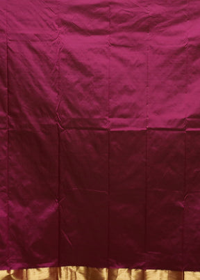Pink Kanjivaram Silk Saree With Blouse Piece