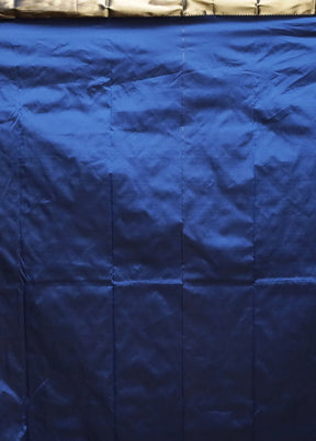 Blue Kanjivaram Silk Saree With Blouse Piece