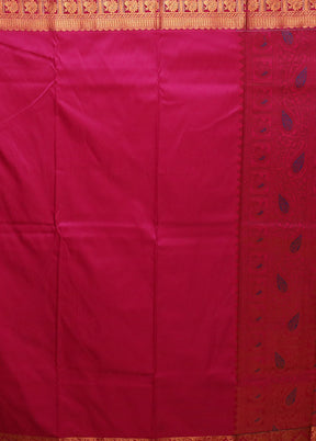 Yellow Kanjivaram Silk Saree With Blouse Piece