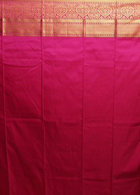 Blue Kanjivaram Silk Saree With Blouse Piece