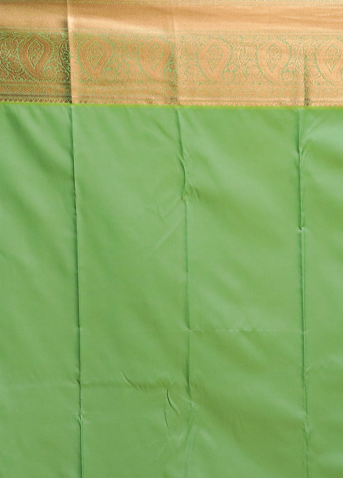 Purple Kanjivaram Silk Saree With Blouse Piece