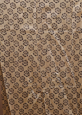 Cream Chanderi Cotton Saree With Blouse Piece