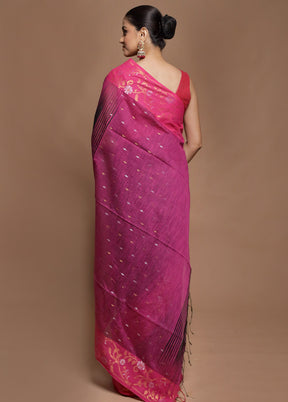 Black Cotton Saree With Blouse Piece