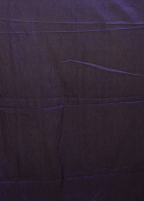 Purple Cotton Saree With Blouse Piece