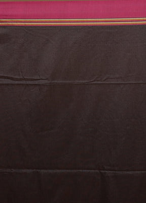 Grey Pure Cotton Saree With Blouse Piece
