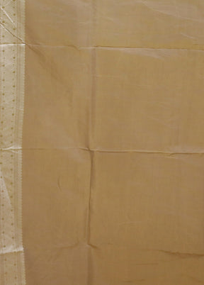 Cream Kora Silk Saree With Blouse Piece