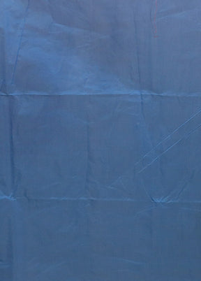 Blue Kora Silk Saree With Blouse Piece