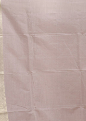 Purple Kora Silk Saree With Blouse Piece