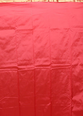 Pink Kanjivaram Silk Saree With Blouse Piece
