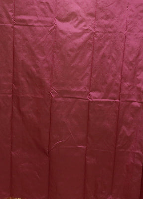 Pink Kanjivaram Silk Saree With Blouse Piece
