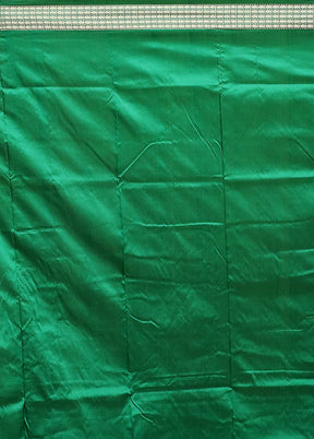 Green Handloom Bomkai Pure Silk Saree With Blouse Piece