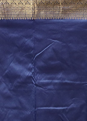 Purple Handloom Kanjivaram Pure Silk Saree With Blouse Piece
