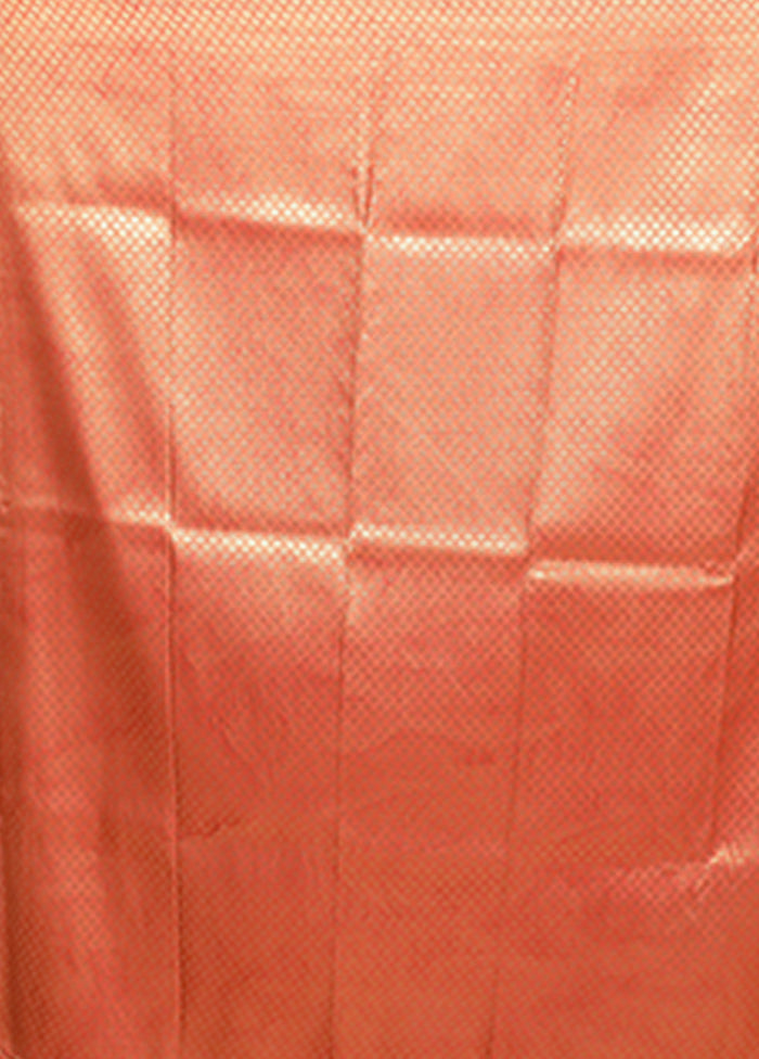 Pink Dupion Silk Saree With Blouse Piece