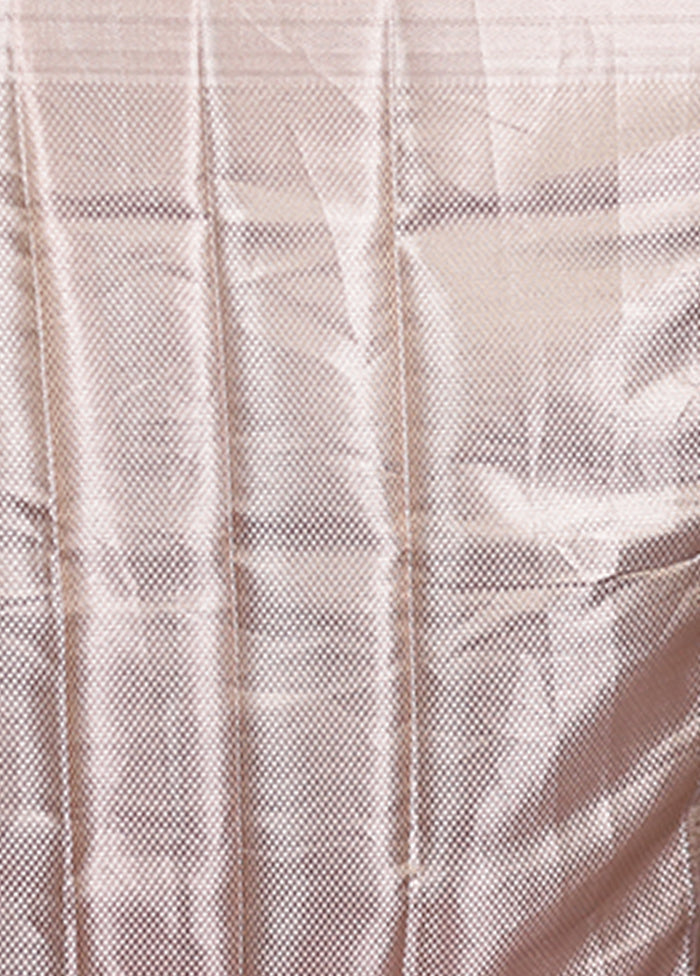 Blue Tissue Silk Saree With Blouse Piece