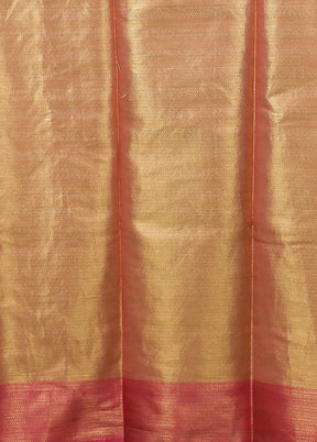 Pink Organza Saree With Blouse Piece