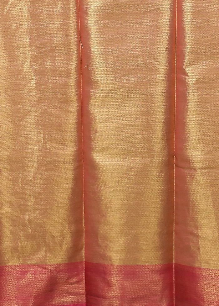 Pink Organza Saree With Blouse Piece