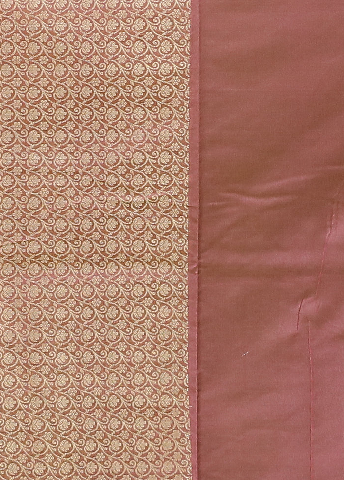 Purple Kora Silk Saree With Blouse Piece
