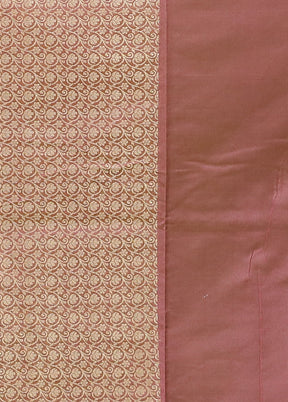 Purple Kora Silk Saree With Blouse Piece