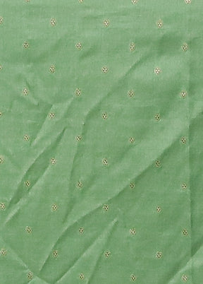 Green Dupion Silk Saree With Blouse Piece