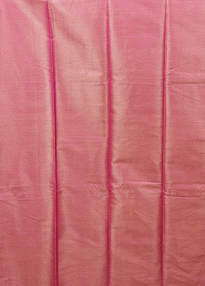 Pink Kora Silk Saree With Blouse Piece
