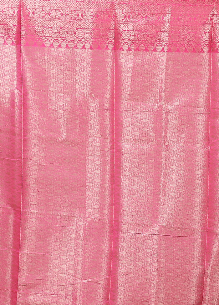 Green Kora Silk Saree With Blouse Piece