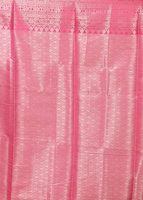 Green Kora Silk Saree With Blouse Piece